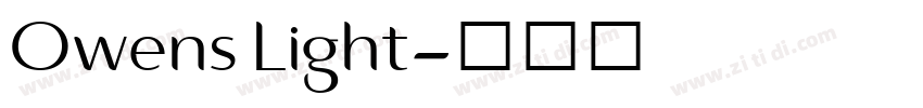 Owens Light字体转换